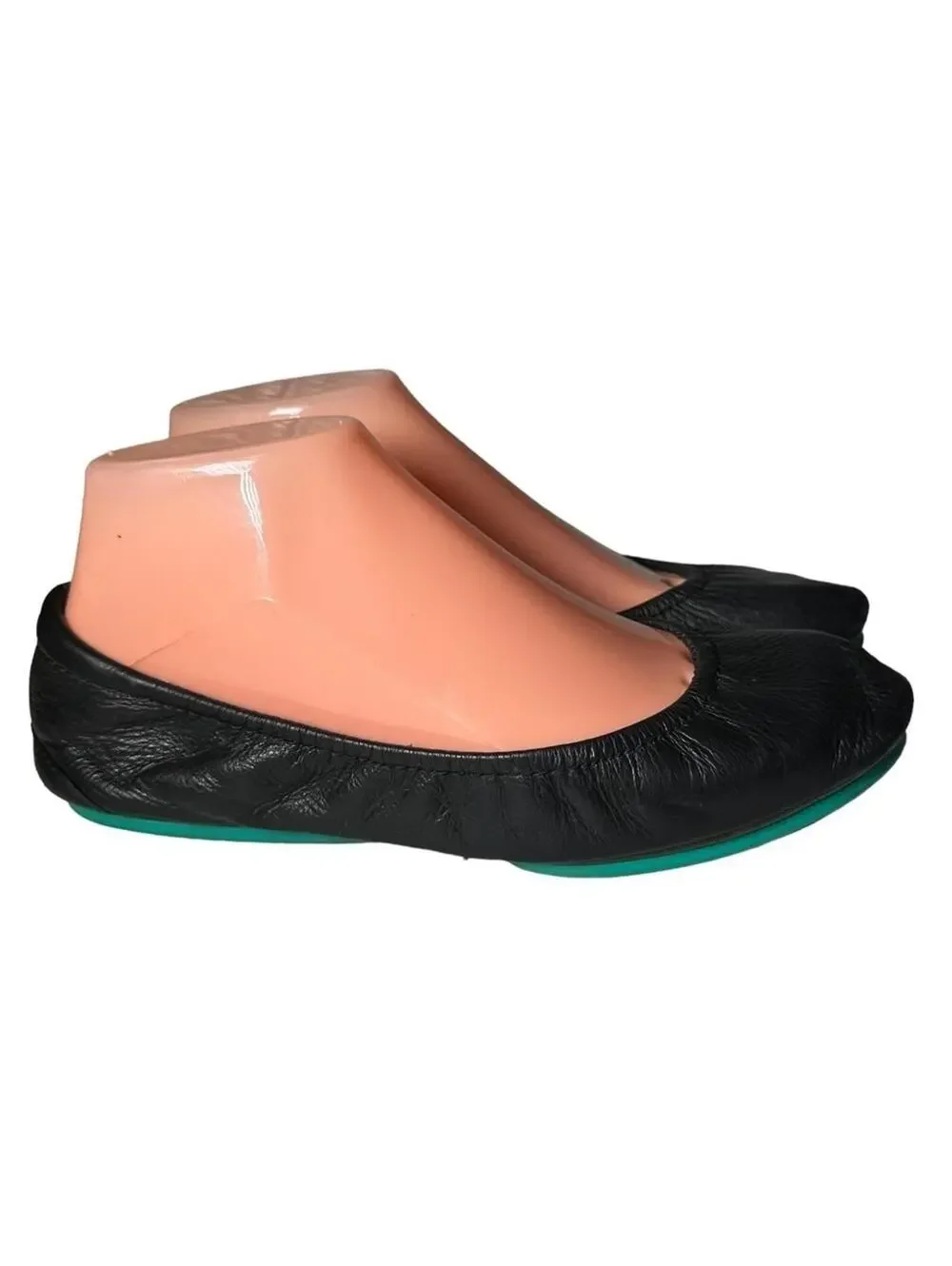 TIEKS by Gavrieli Matte Black Leather Ballet Flats | Women’s Size 8